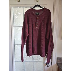 Redhead Bass Pro Shops Quarter Button Pullover Henley Sweater | Men’s Size XL
